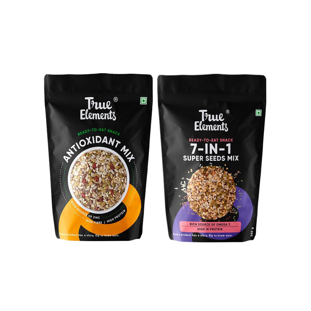 True Elements Antioxidant Mix + 7 in 1 Super Seeds and Nut Mix Combo ...