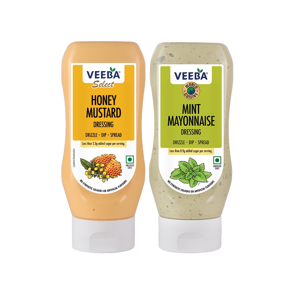 Veeba Honey Mustard Salad Dressing Veeba Mint Flavoured Mayonnaise 