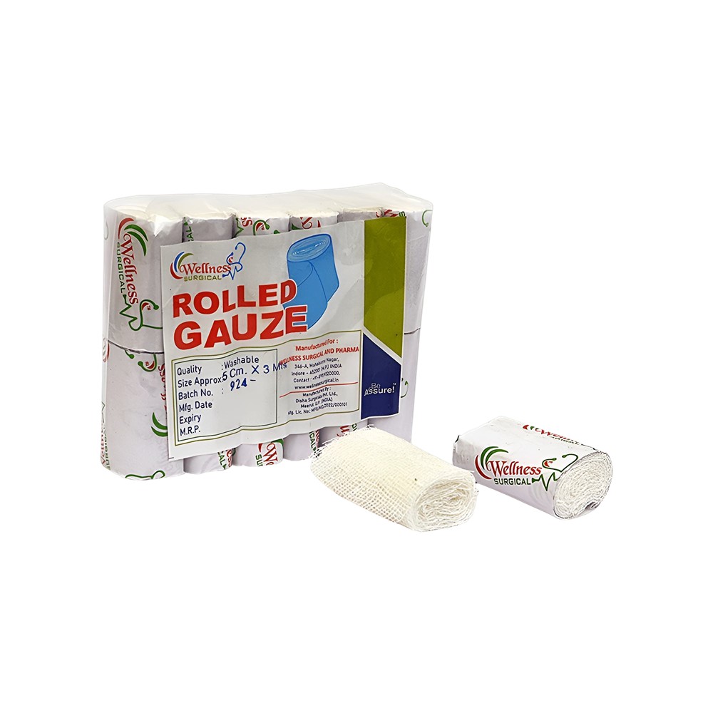 Wellness Surgicals Gauze Bandage Roll Price - Buy Online at ₹106 in India