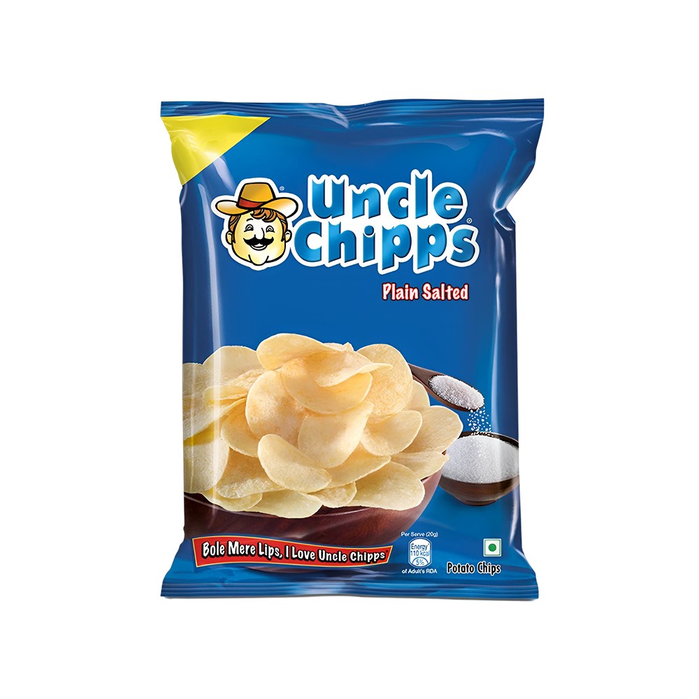 Uncle Chipps Plain Salted Potato Chips Price - Buy Online at ₹20 in India