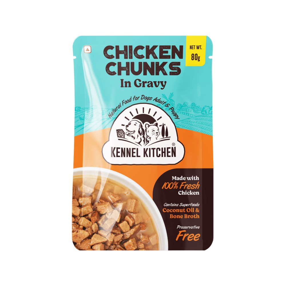 Kennel Kitchen Chicken Chunks in Gravy Dog Wet Food (Adult & Puppy ...
