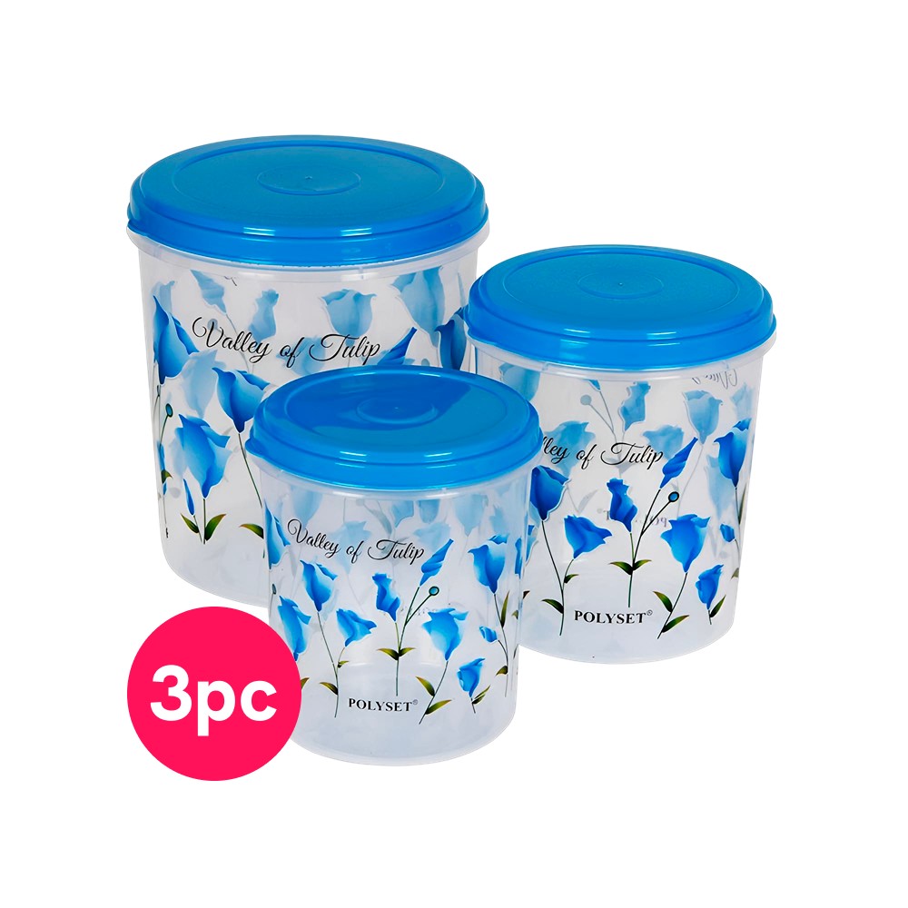 Polyset Plastic Container Set (Blue, 3 pcs) Price - Buy Online at Best ...