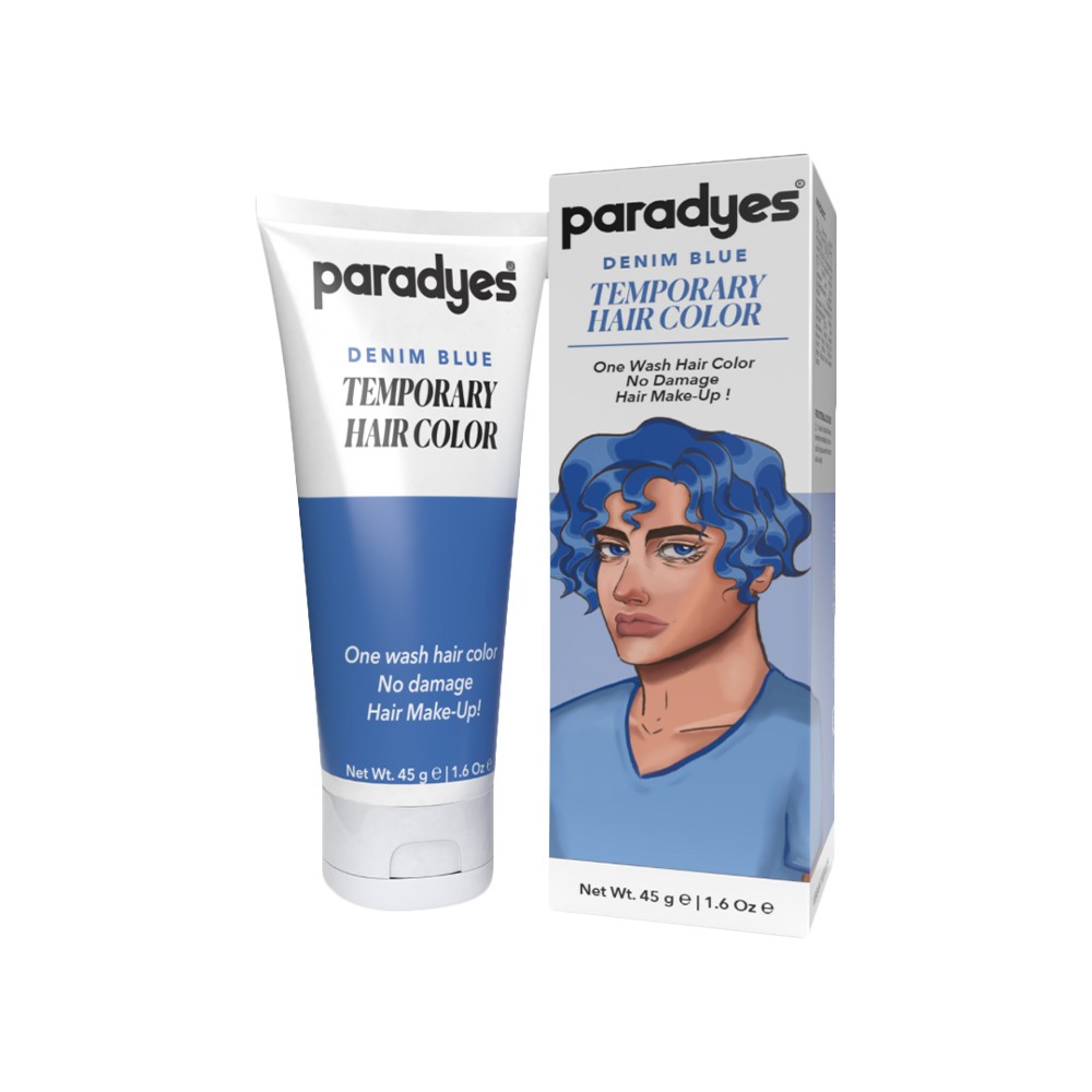 Paradyes Temporary One Wash Hair Colour (Denim Blue) Price - Buy Online ...