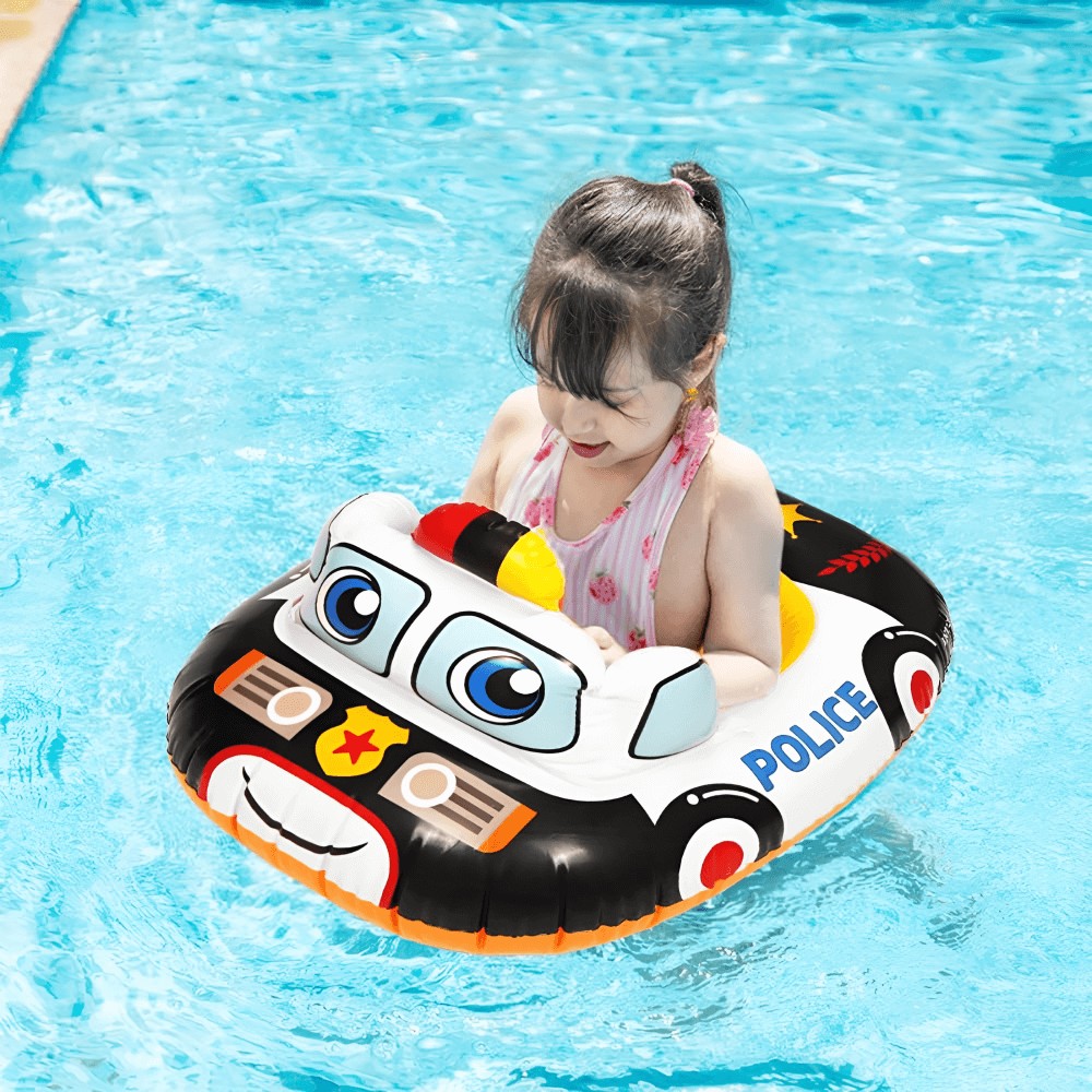 Cop Float Toyshine Inflatable Police Theme Swimming Float Tube (Black) Price ...