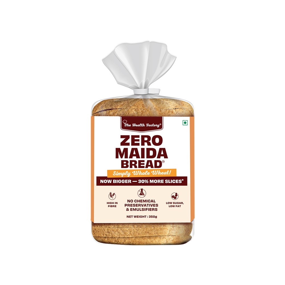 The Health Factory Zero Maida Whole Wheat Bread Price - Buy Online at ...