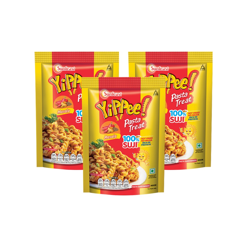 Sunfeast Yipee 100% Suji Masala Instant Pasta Treat - Pack of 3 Price ...