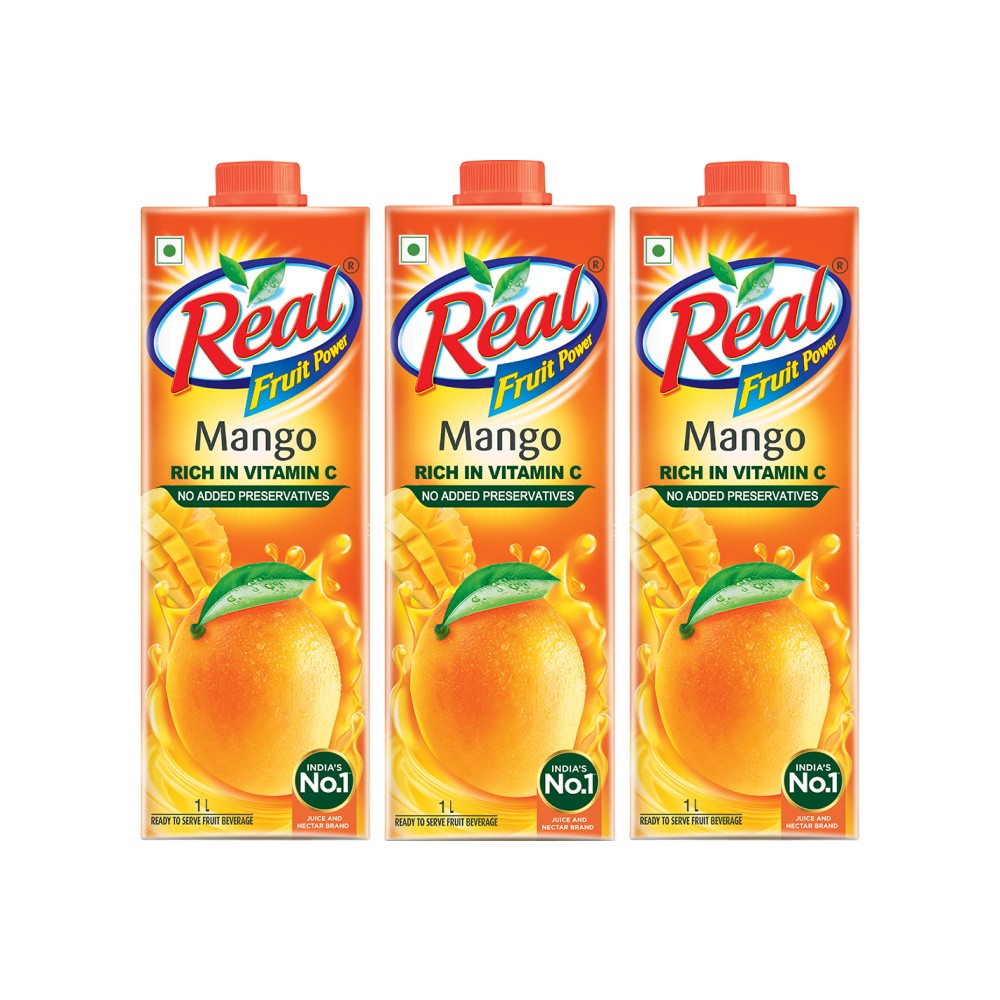 True Life Mango Real Fruit Power Mango Drink - Pack of 3 Price - Buy Online at Best ...