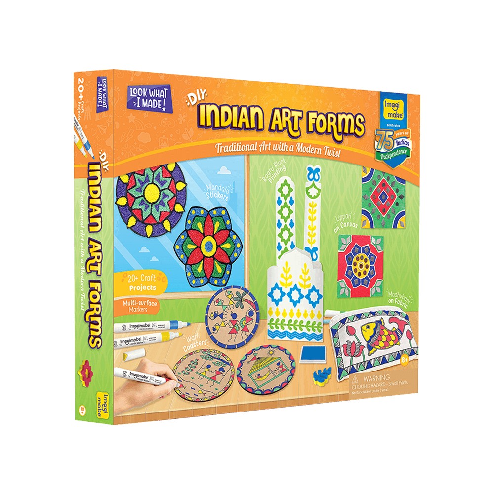 Imagimake Mandala Art Kit | Creative Art & Craft Kit for Kids