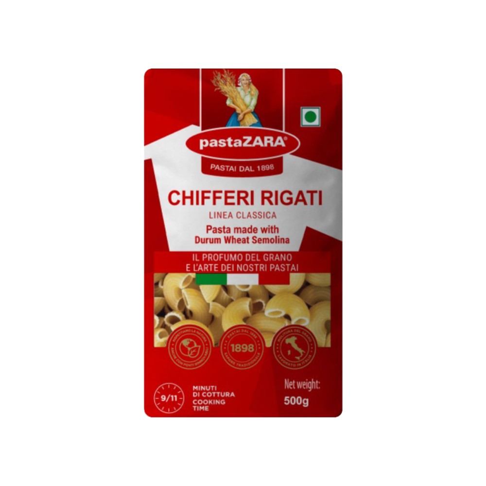 pastaZara Authentic Italian Chifferi Rigati Pasta Price - Buy Online at ...
