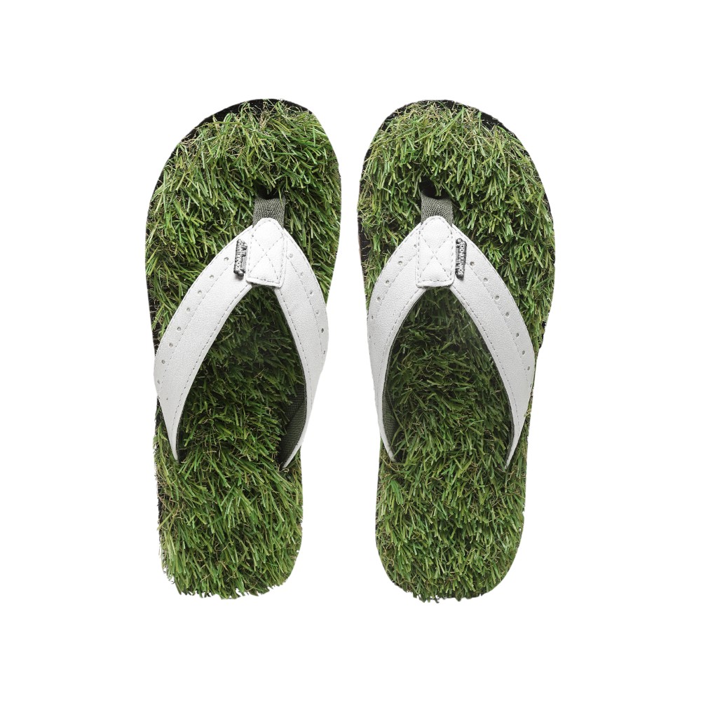 Solethreads Grass Fab Flip-Flops For Men (Green)