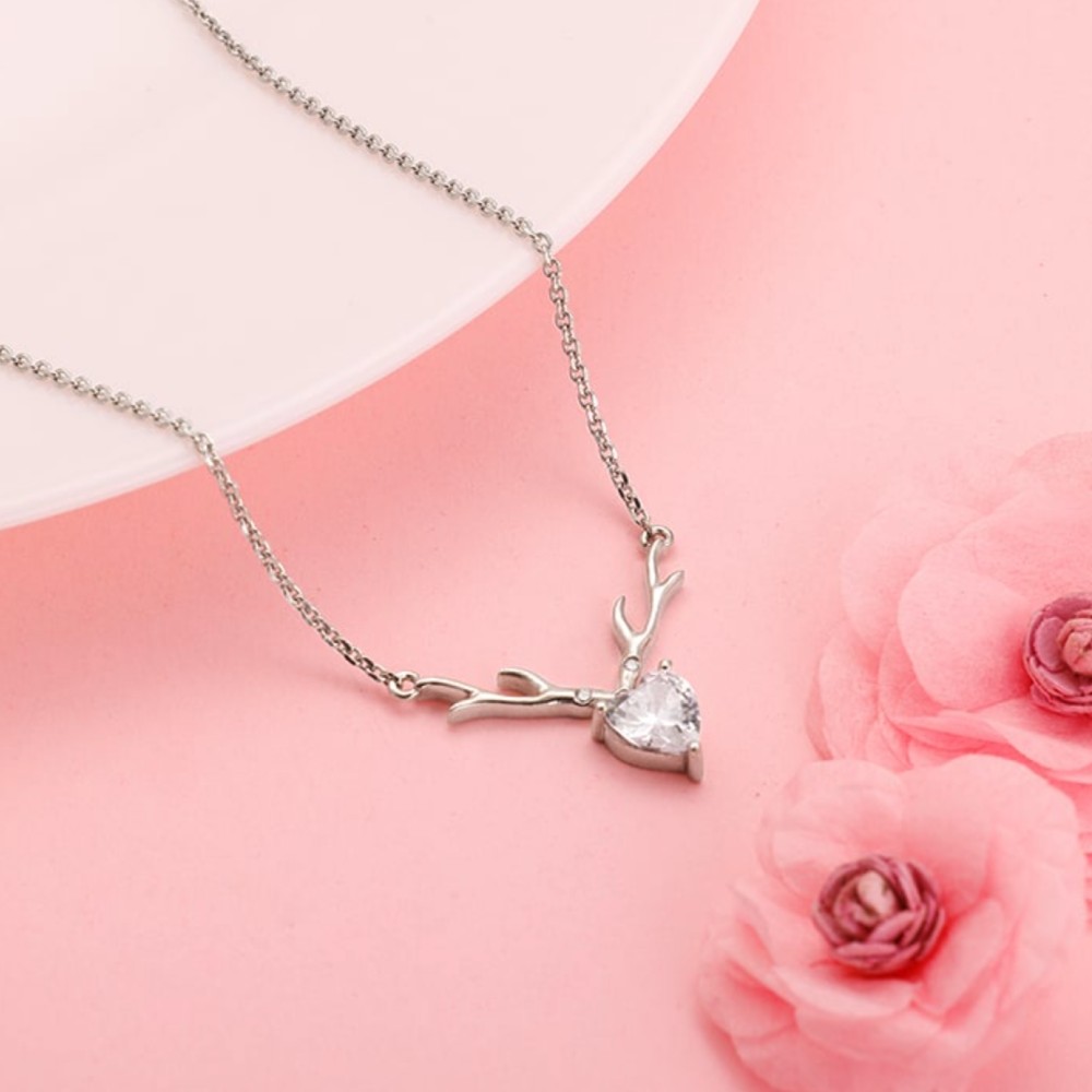 Giva Chain GIVA Deer Heart Chain (Silver) Price - Buy Online at ₹2399 in India