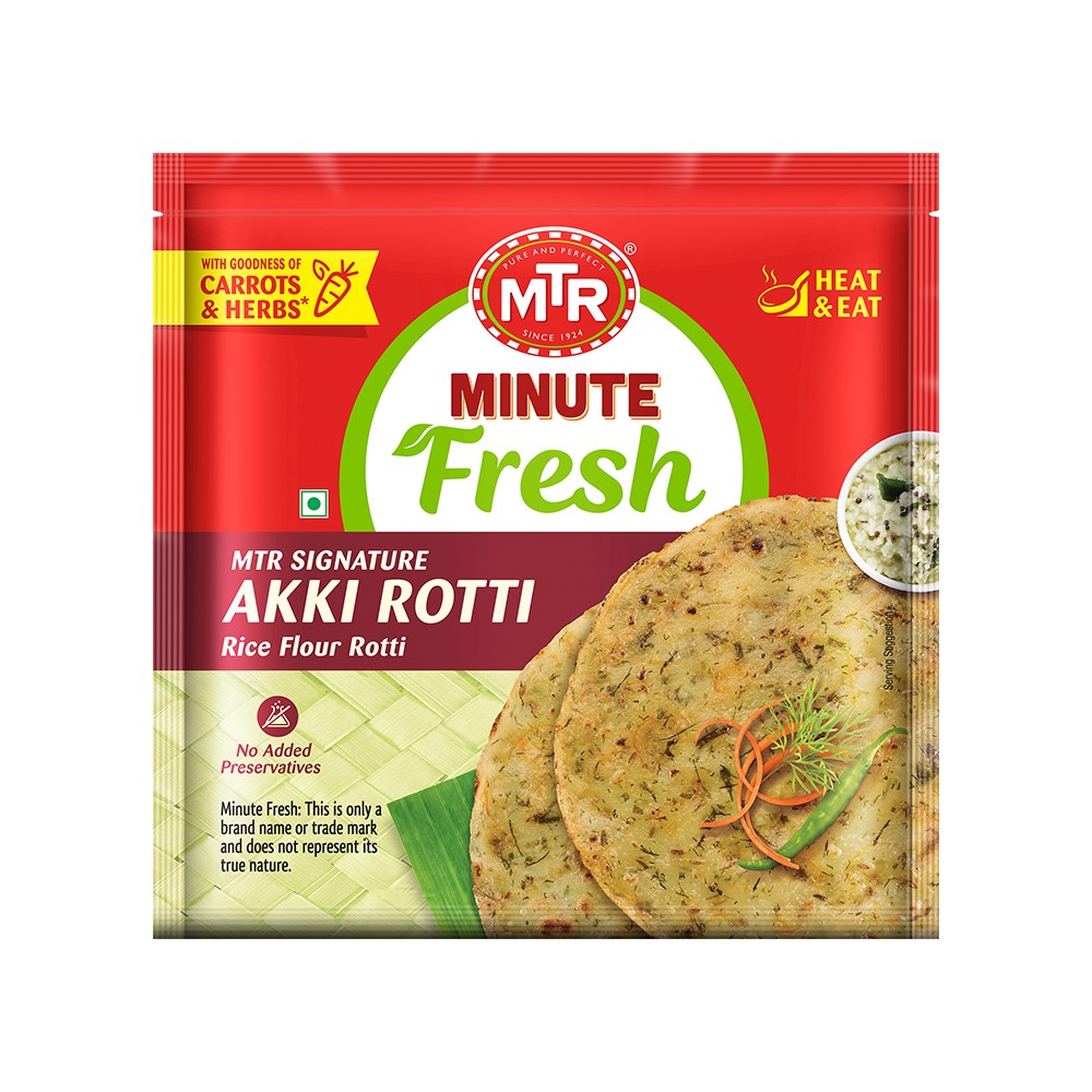 Mtr Roti MTR Minute Fresh Akki Roti / Rice Flour Roti Price - Buy Online at Best ...