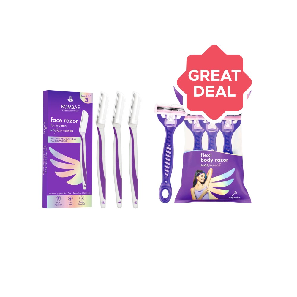 Bombae Vitamin E & Aloe Disposable Women's Razor - Pack of 3 ...