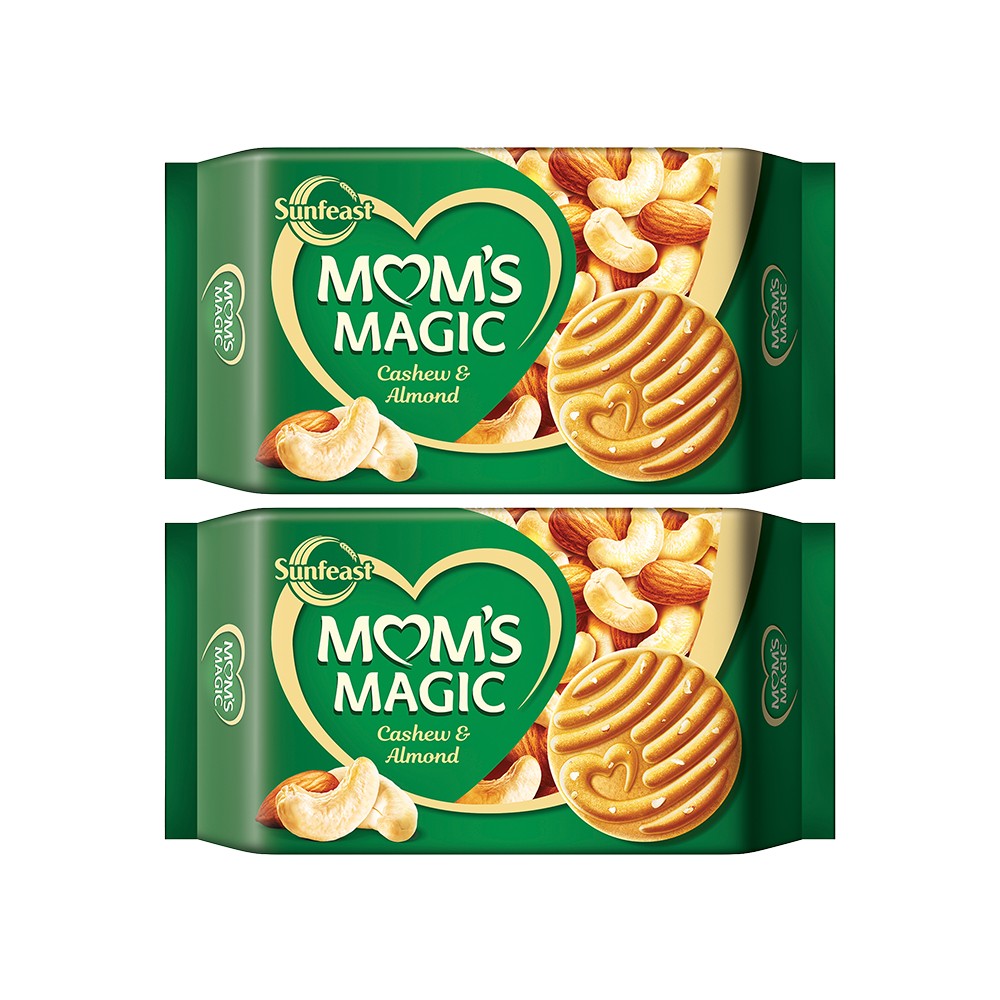 Sunfeast Mom's Magic Biscuit - Cashew & Almond Cookies - Pack of 2
