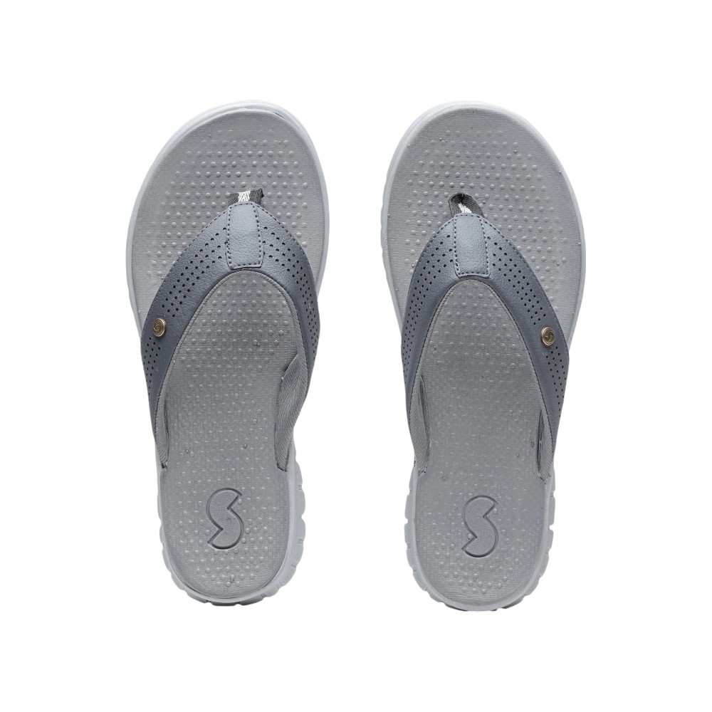 Solethreads Cult Flip-Flops for Men (Grey)