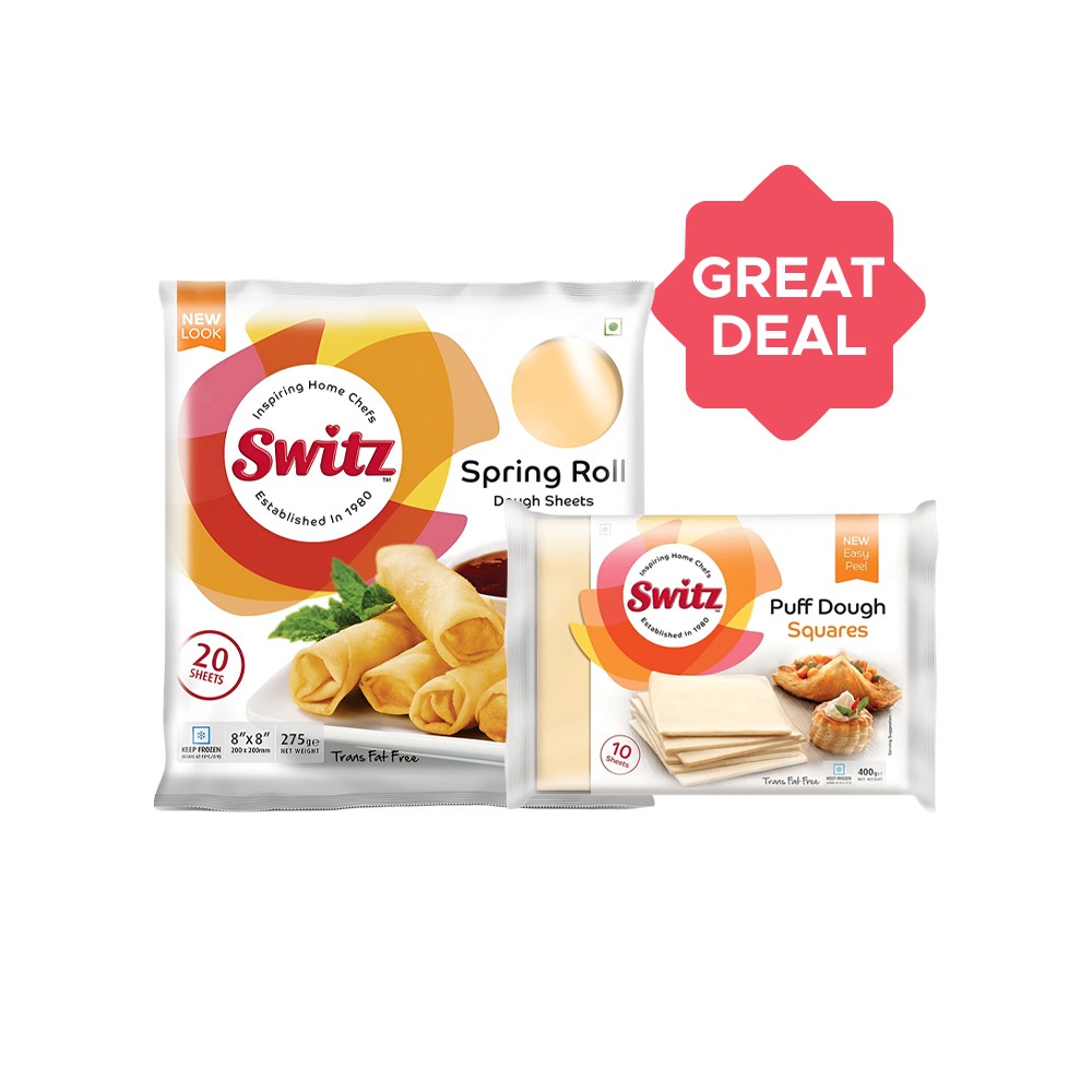 Swits Spring Roll Switz Spring Roll Dough Sheets + Puff Pastry Dough Sheets Combo Price ...