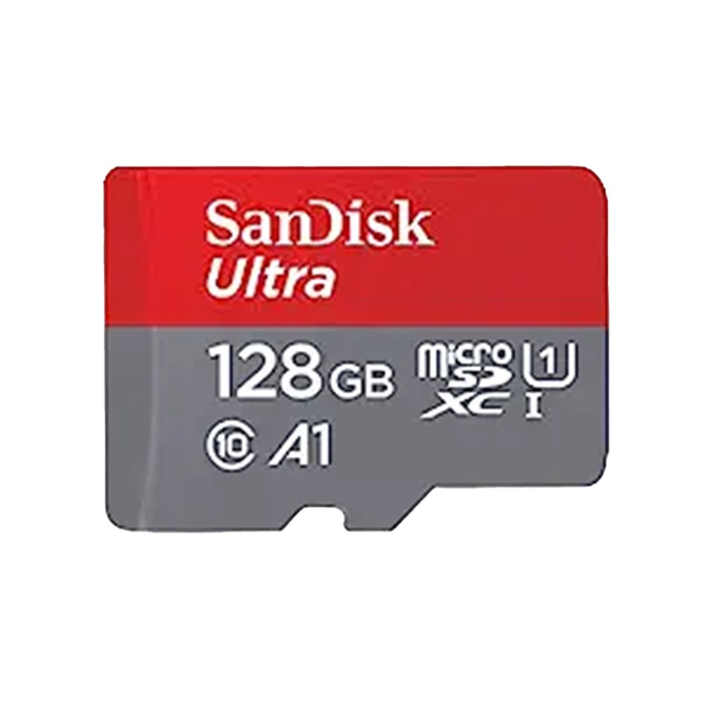 SanDisk Ultra 128GB MicroSD Card (Class 10, Red, Silver) Price - Buy ...