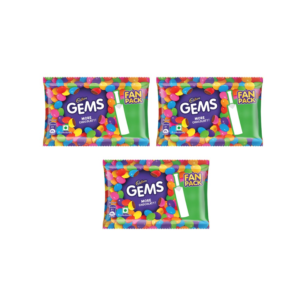 Cadbury Gems Chocolate - Pack of 3 Price - Buy Online at Best Price in ...