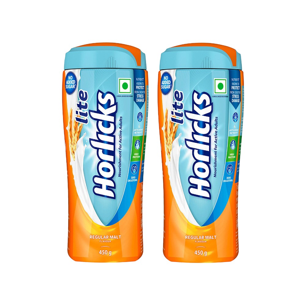 Horlicks Lite, Regular Malt Drink Mix - Pack of 2 Price - Buy Online at ...