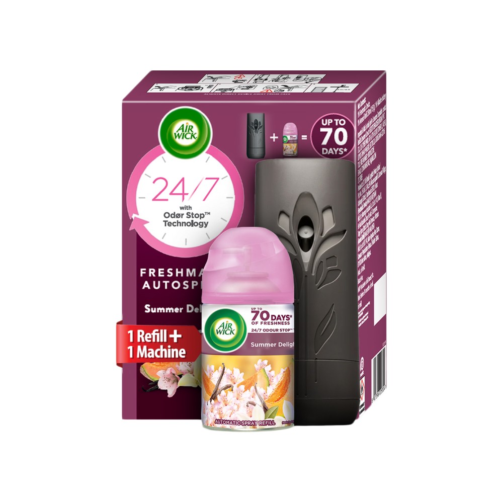 Airwick Air Freshener Kit (Machine + Summer Delights Refill) Price ...