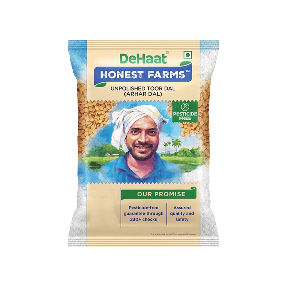 Dehaat Honest Farms Pesticide-Free Toor Dal Unpolished Price - Buy ...