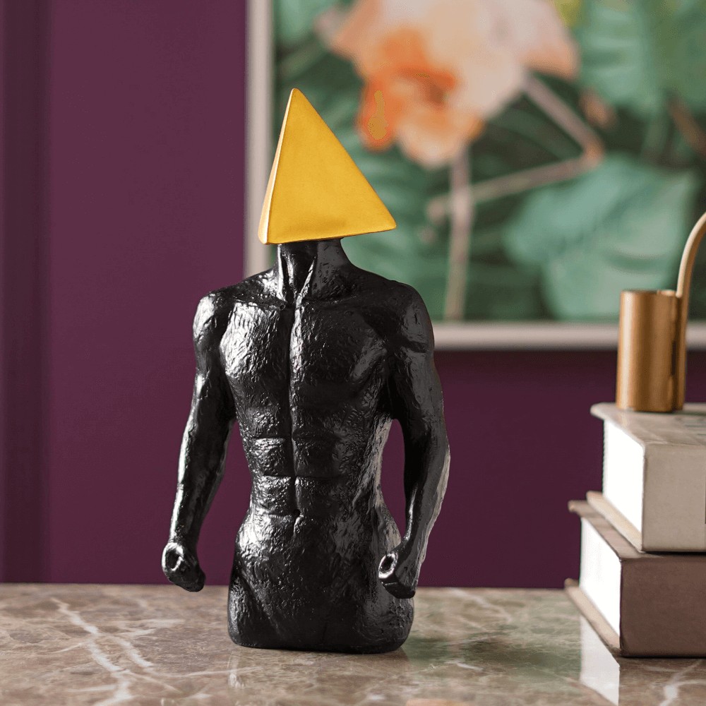 Marvel Musclecraft Accent Triangle Shape Showpiece (Black) - The ...