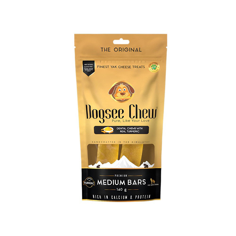 Dogsee Chew Medium Bars Dog Treat (Turmeric)