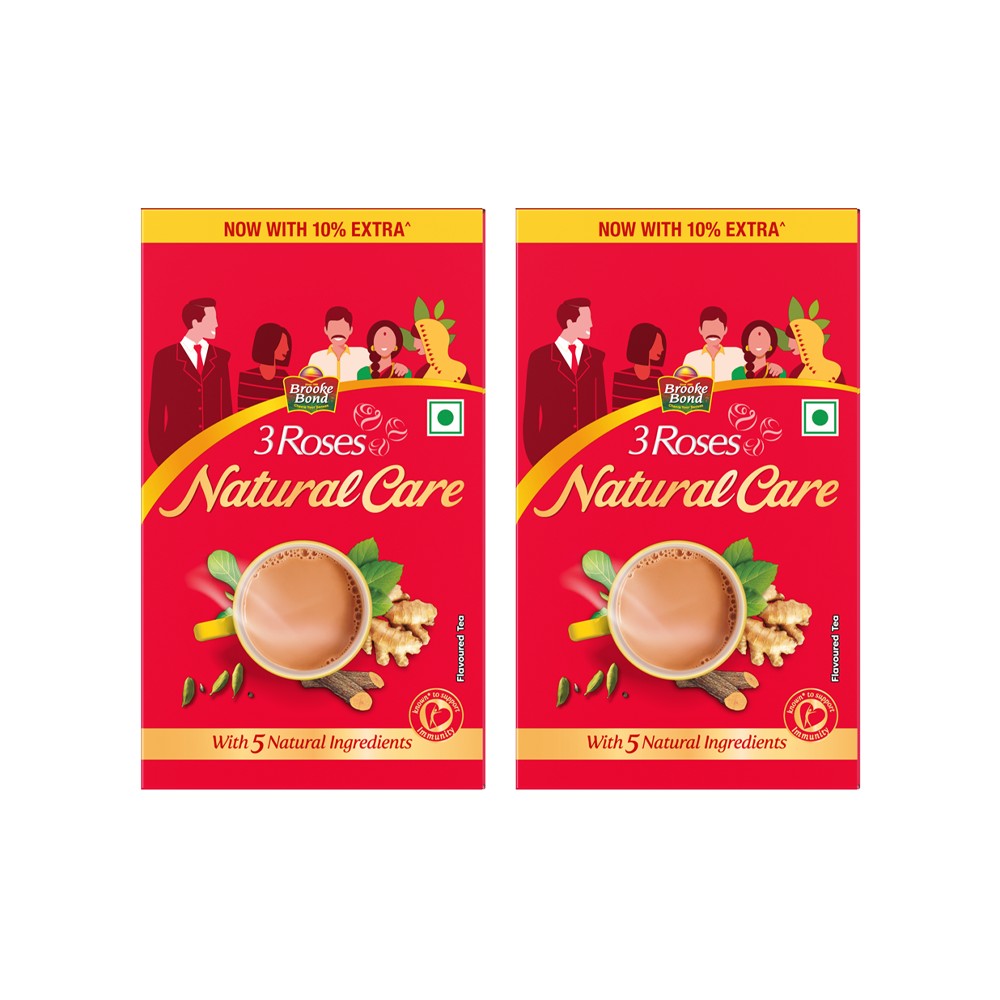 Brooke Bond 3 Roses Natural Care Tea - Pack of 2 Price - Buy Online at ...