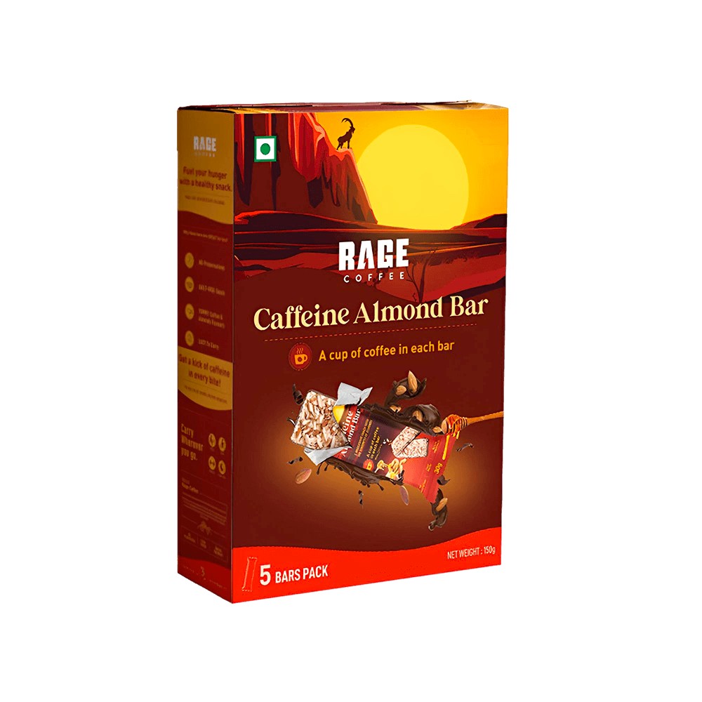 Rage Coffee Bar (Caffeine Almond Flavoured) Price - Buy Online at Best ...