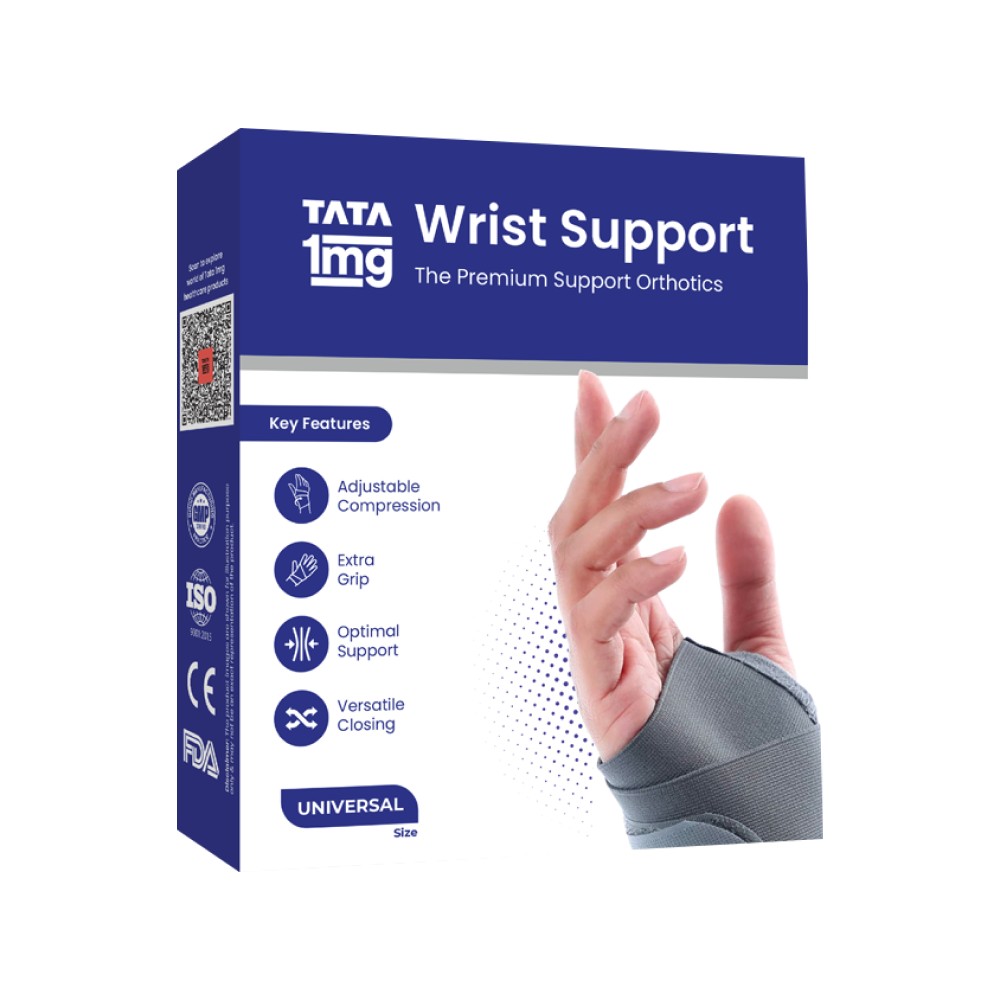 Tata 1mg Wrist Support with Thumb - Universal Size Price - Buy Online ...