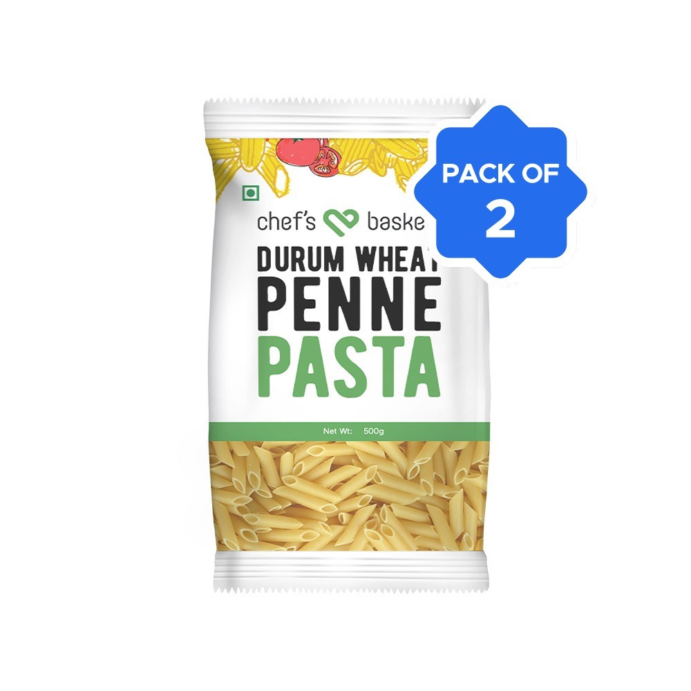 Chef's Basket Durum Wheat Penne Domestic Pasta - Pack of 2