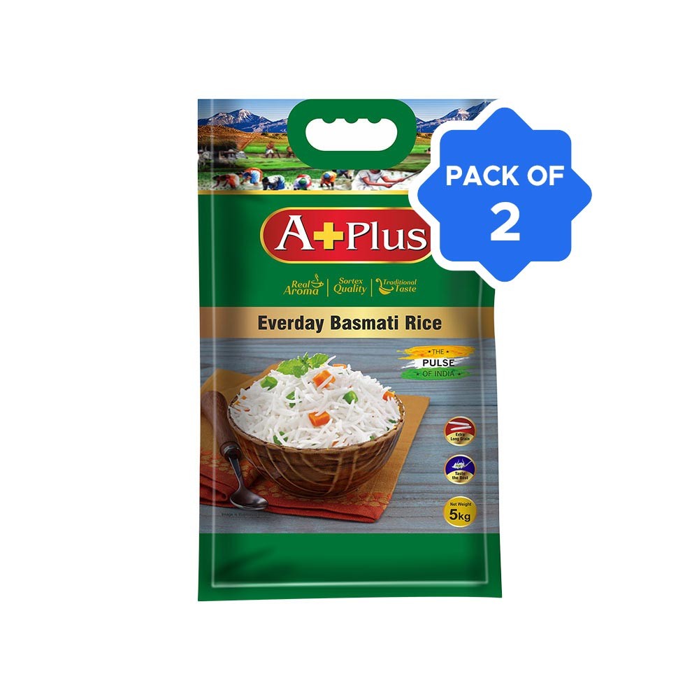 Aplus Everyday Basmati Rice - Pack of 2 Price - Buy Online at Best ...
