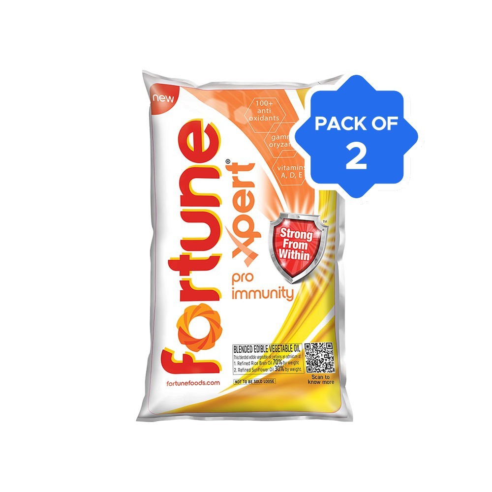 Fortune Xpert Pro Immunity Edible Oil - Pack of 2 (Aduge Enne)
