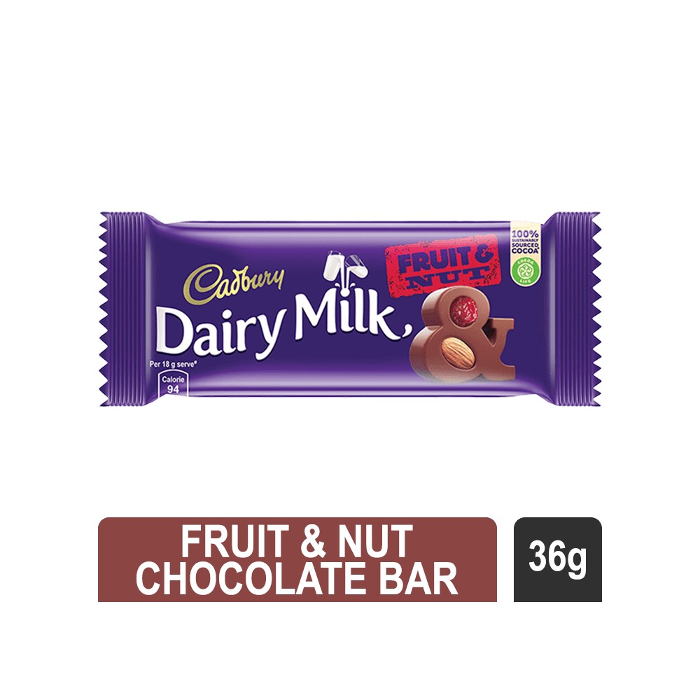 Cadbury Dairy Milk Fruit & Nut Chocolat 36gm
