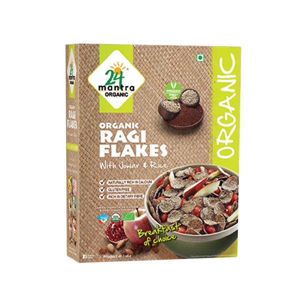 24 Mantra Organic Ragi Flakes with Jowar & Rice Cereal Price - Buy ...