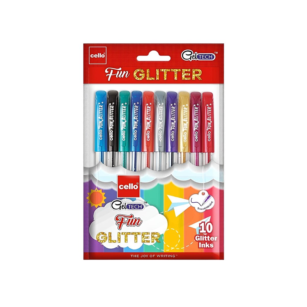 BIC Cello Geltech Fun Glitter Pen Multicolor Price Buy Online At bic-cello-geltech-fun-glitter-pen-multicolor-price-buy-online-at