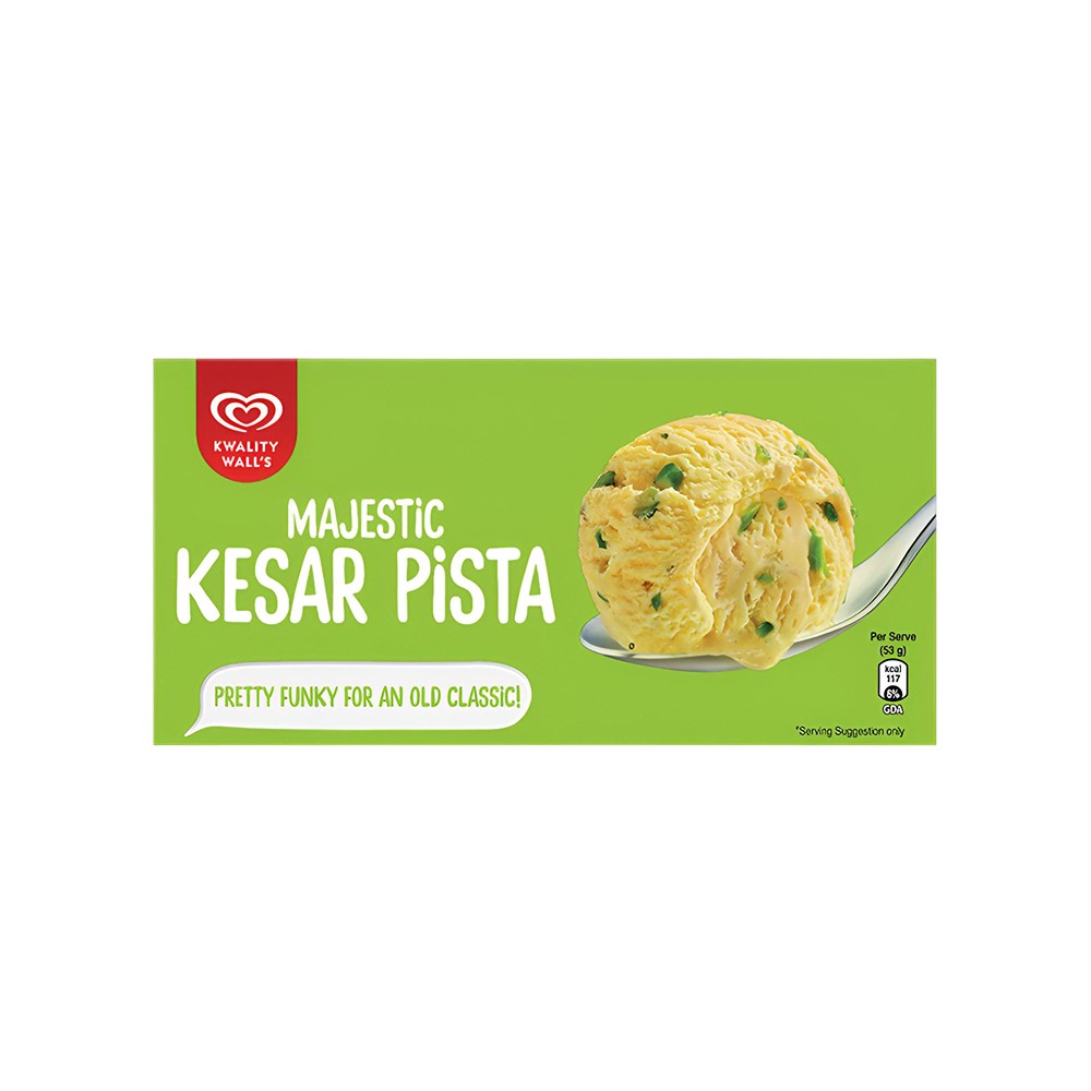 Kwality Walls Kesar Pista Frozen Dessert Tub - Party Pack