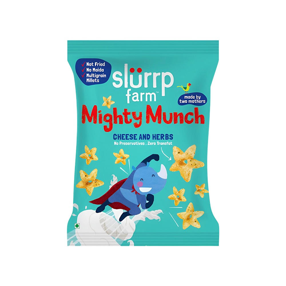 Munch Puffs Slurrp Farm Mighty Munch Cheese and Herbs Puffs Price - Buy Online at ...