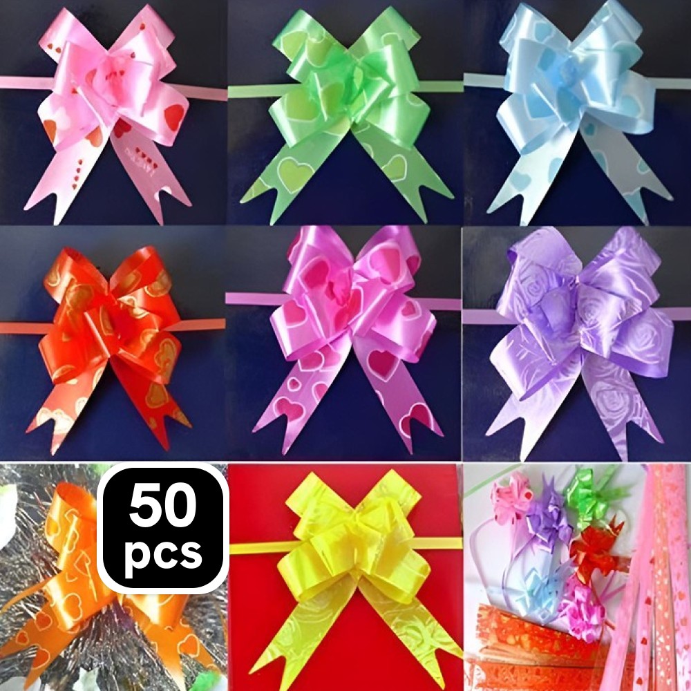Small Pull Ribbons Pull Flower Ribbon For Gift Wrap (Assorted) Price - Buy Online at Best ...
