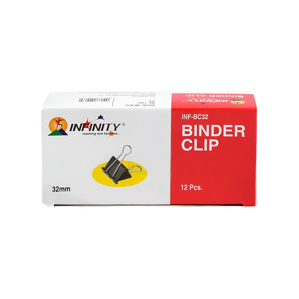 Infinity Paper Holding Binder Clips (32 mm) (Black) Price - Buy Online ...