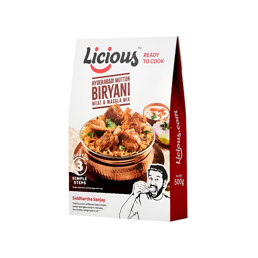 Licious Hyderabadi Mutton Biryani Ready To Cook Price - Buy Online at ...