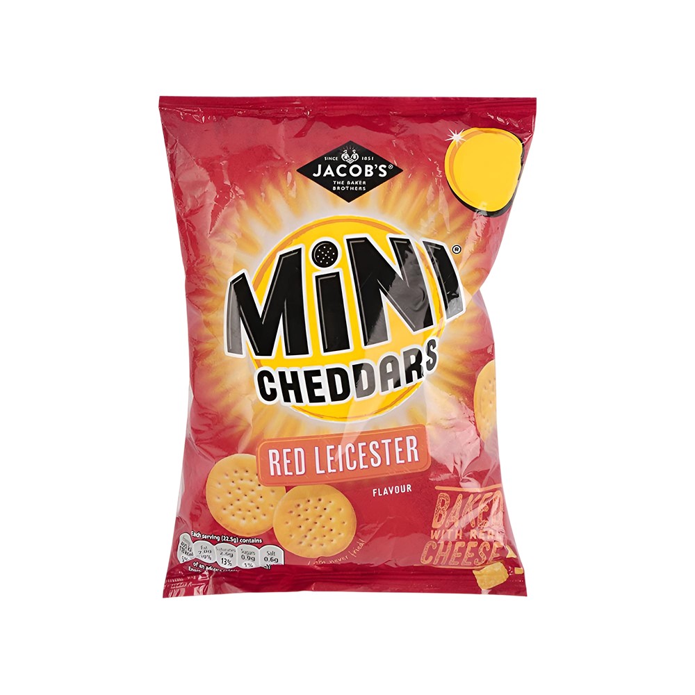 Jacob s Mini Cheddars Crackers Red Leicester Price Buy Online At Jacob S Mini Cheddars Crackers Red Leicester Price Buy Online At
