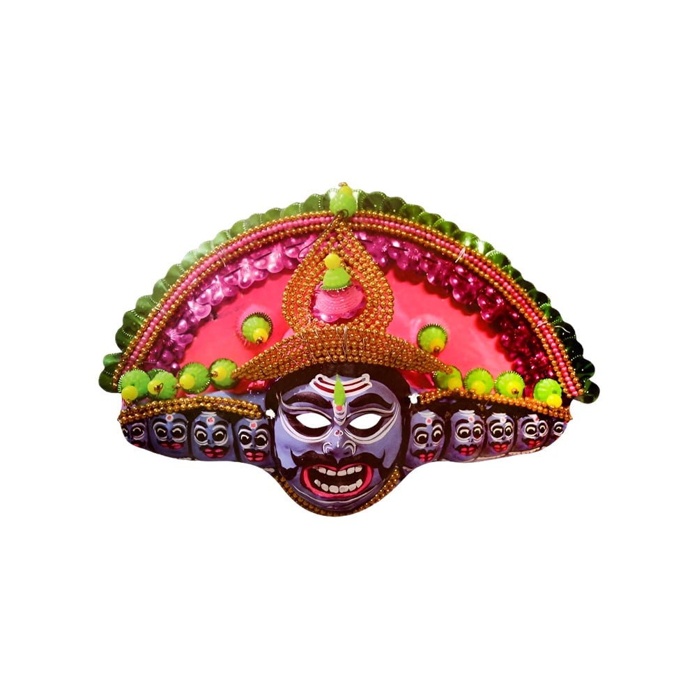 Mask Ravan Ravan Face Mask / Papier Mache Papier Mache Mask (Multicolor) - Aravi ...