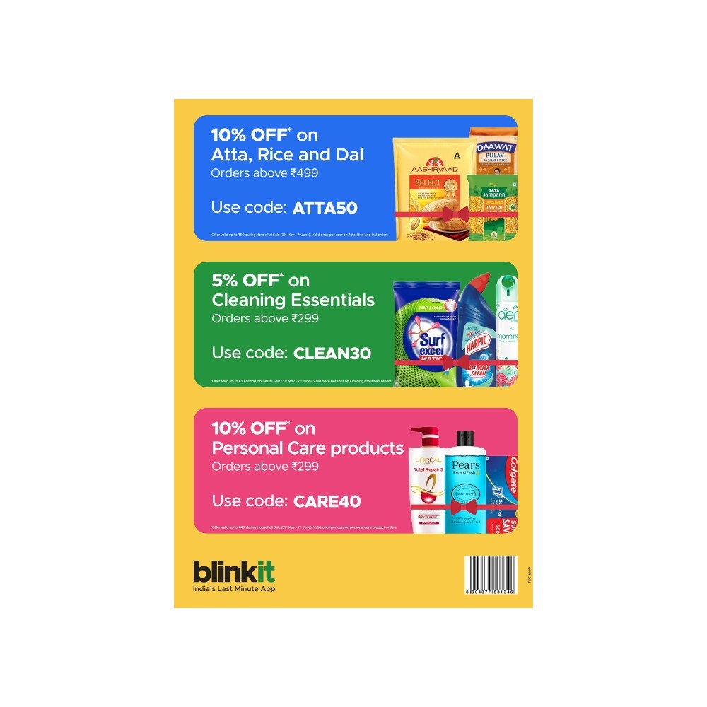 Blinkit Staples Voucher - Flyer Sample Price - Buy Online at Best Price ...