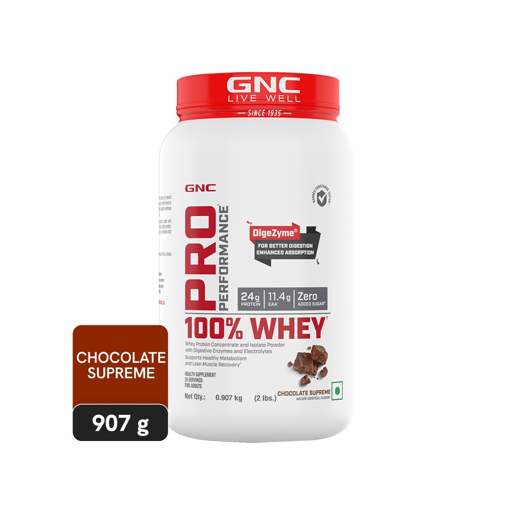GNC Pro Performance 100% Whey Protein Powder (Chocolate Supreme) Price ...