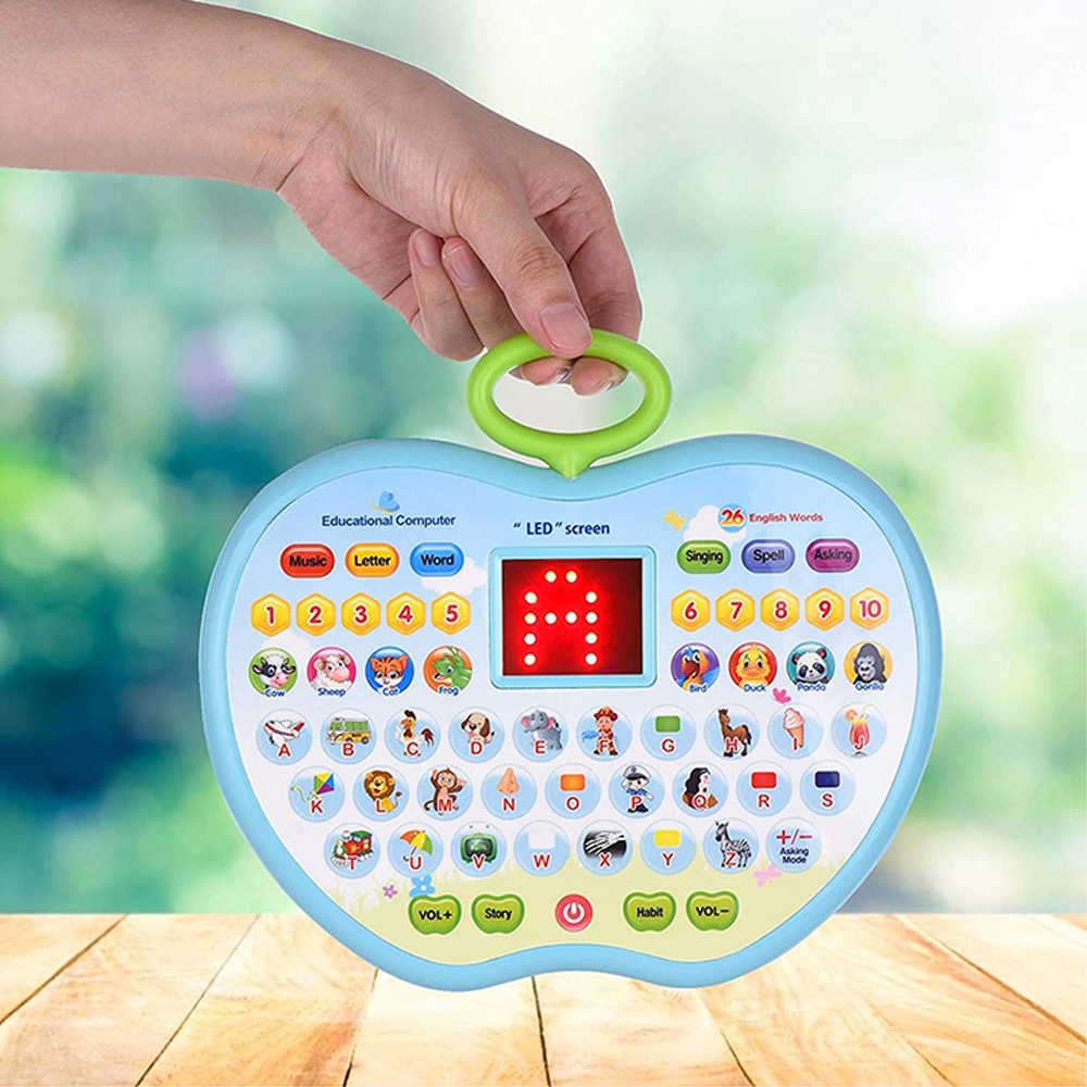 Fake Computer Screen For Toddlers Toyshine Electronic LED Screen Apple Shape Computer Educational Toy ...