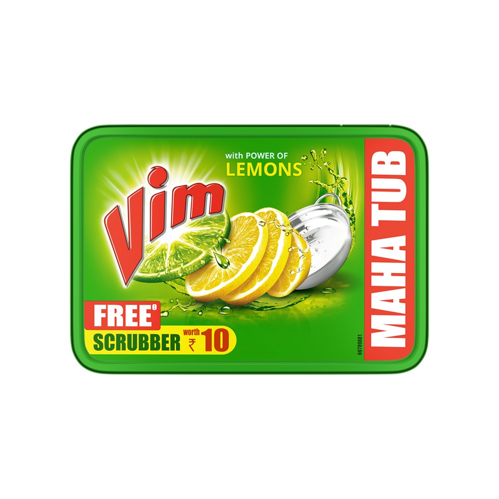 Lemon Intub Vim Lemon Tub Dishwashing Tub (500 g) Price - Buy Online at ₹60 in India