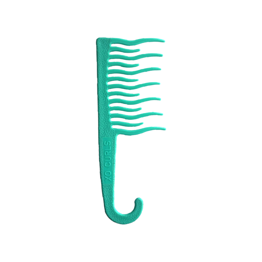 Xo Curls Entwirrungskamm Für Lockiges Haar – Grün, Rutschfester Griff, Aus Recyceltem Plastik