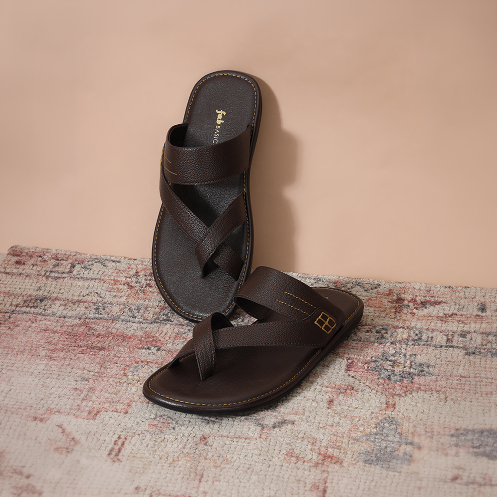 Fabindia Flip-Flops (Dark Brown) Price - Buy Online at Best Price