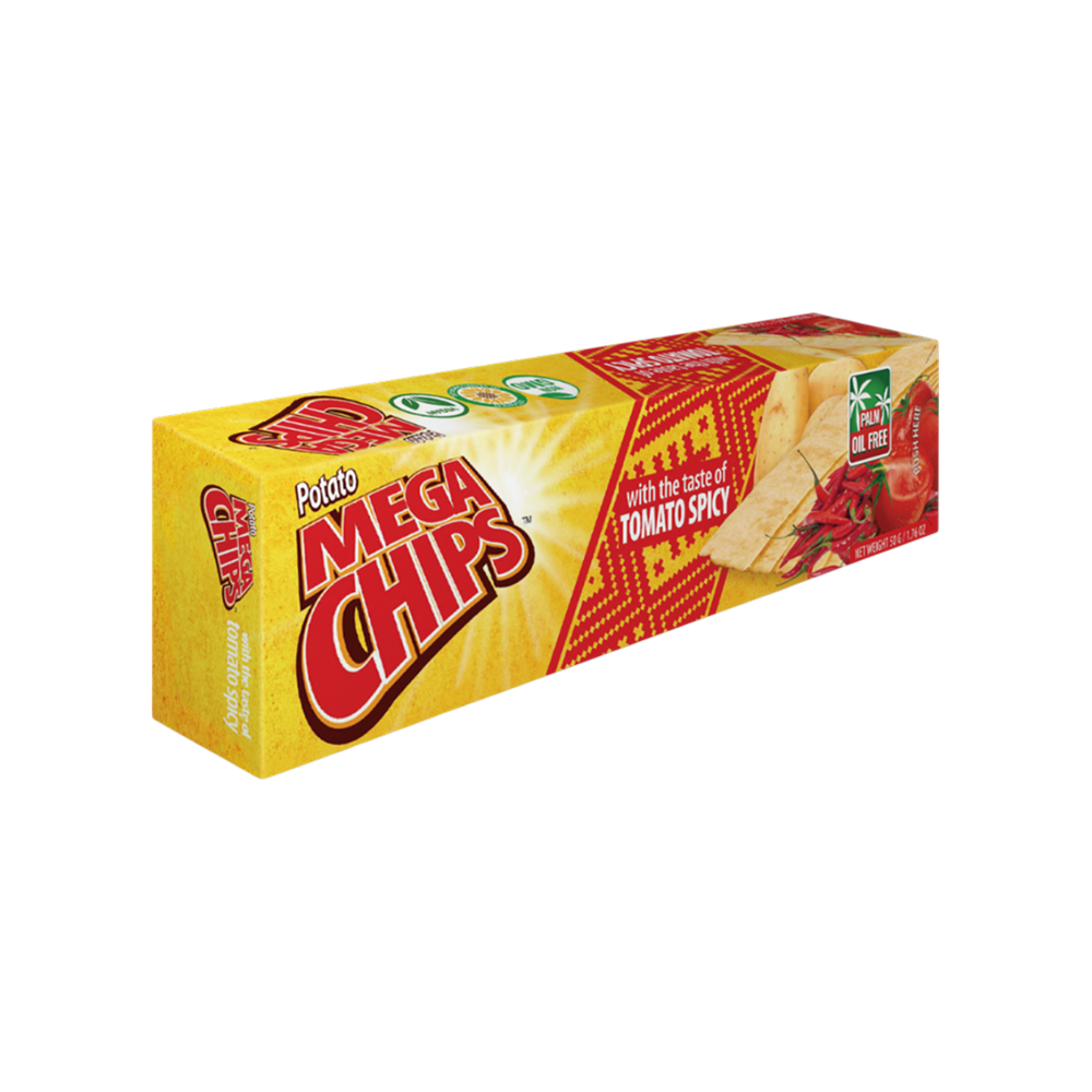 Mega Chips - Tomato Spicy Potato Chips Price - Buy Online at Best